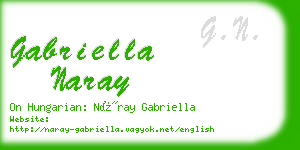 gabriella naray business card